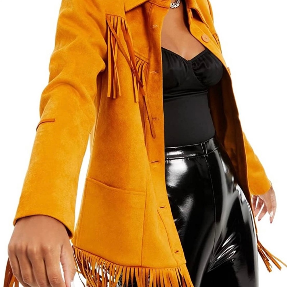 NEW Danielle Bernstein for Macy’s Faux Suede Western Jacket